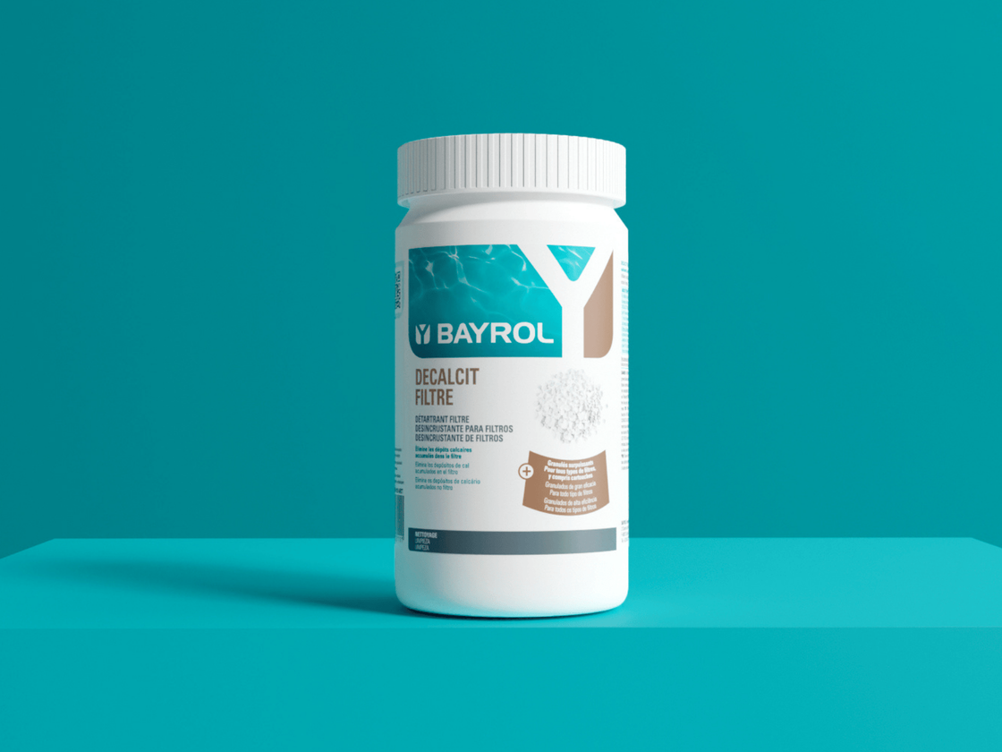 BAYROL DECALCIT – Détartrant Spécial Filtre 1kg | Élimine Le Calcaire Rapidement + 10 Bandelettes Tests HPS 6 En 1 OFFERTES !
